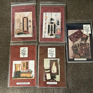 Lot of 5 Christmas quilting patterns